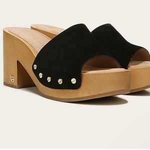 Veronica Beard HANNALEE SUEDE CLOG SANDAL